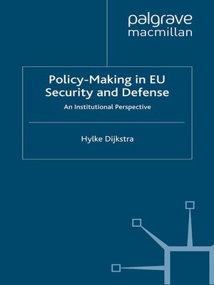 cover image of Policy-Making in EU Security and Defense